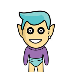 cartoon people kids illustration vector design. Expression of person facing boy cartoon avatar vector. Boy avatars