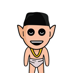 cartoon people kids illustration vector design. Expression of person facing boy cartoon avatar vector. Boy avatars