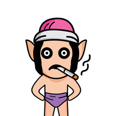 cartoon people kids illustration vector design. Expression of person facing boy cartoon avatar vector. Boy avatars