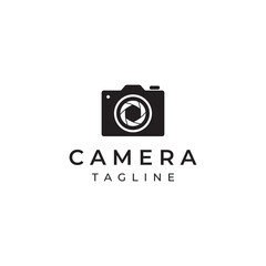 Photography camera logo, lens camera shutter, digital, line, professional, elegant and modern. Logo can be used for studio, photography and other businesses. 