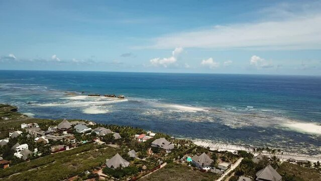 Holiday homes and beach hotels in Watamu, Kenya. Summer exotic holiday and travel destination