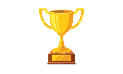 gold trophy cup, Vector Trophy Design, Trophy 