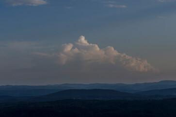 Bieszczady panorama z połoniny Wetlińskiej 