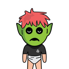 cartoon people kids illustration vector design. Expression of person facing boy cartoon avatar vector. Boy avatars