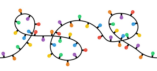 Seamless Christmas lights