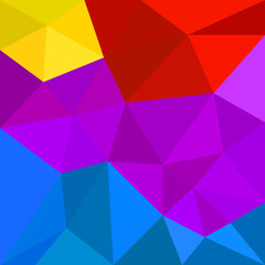 Abstract colorful geometric background of triangles. Vector illustrator