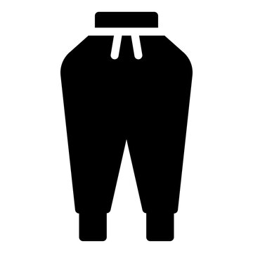 black sweatpants icon clip art preview