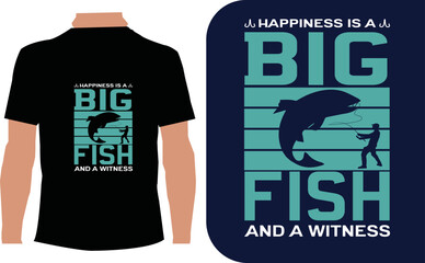 Big fish t-shirt design template 