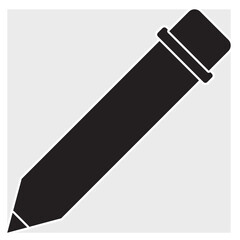 glyph type pencil icon illustration