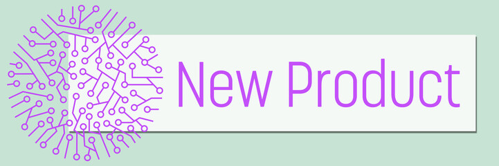 New Product Circuit Purple Circular Turquoise Box Text 