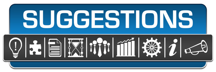 Suggestions Blue Grey Rounded Square Horizontal Symbols 