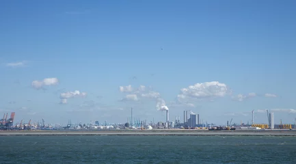 Poster Maasvlakte. Rotterdam. Industry.  Pollution. Ferry Harwich Hoek van Holland. Transport. Boat. England . Great Brittain, UK. © A