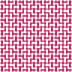 Seamless red and white pin check pattern. Vector textile background