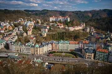 View from Jelení skok Karlovy Vary Czech Republic