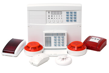Fire alarm security. Good for security servise engeniering company site or advertising