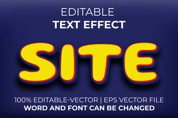 Site text effect, easy to edit
