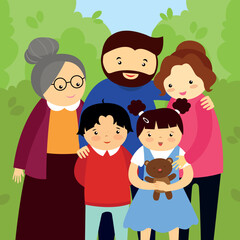 parents, children and grandchildren together