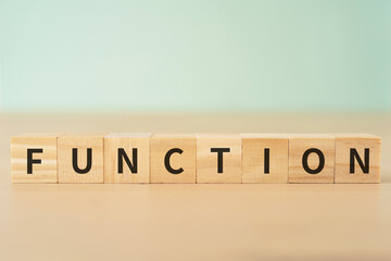 機能・役割のイメージ｜「FUNCTION」と書かれたブロック
