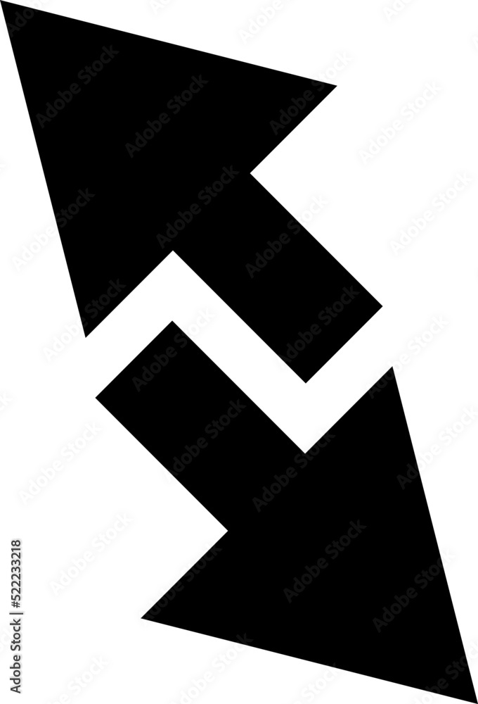 Poster transfer arrows icon. linear style sign for mobile concept and web design. left right arrows icon. s