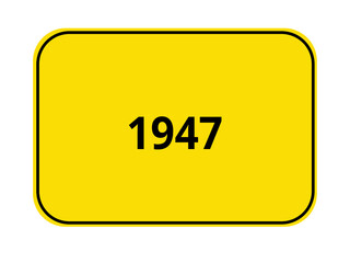 Ortseingangsschild - 1947