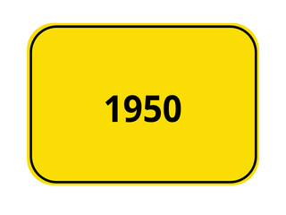 Ortseingangsschild - 1950