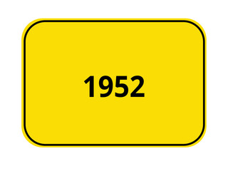 Ortseingangsschild - 1952