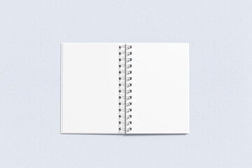 A5 Spiral Notebook Blank Mockup