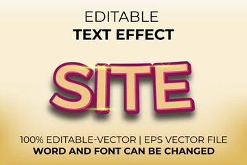 Site Orange text effect, easy to edit
