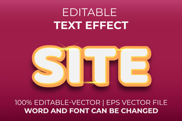 Site text effect, easy to edit
