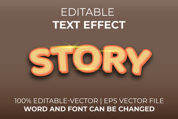 Story text effect, easy to edit
