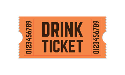 tickets, tickets drink, drink tickets, free drinks badge