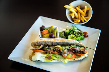 Food Fotography art shot, Photo is selective focus with shallow depth of field. Taken at Sheraton Hotel, Cairo Egypt