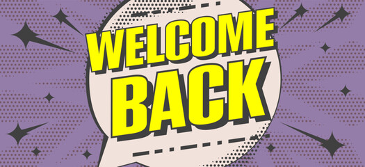 Welcome back creative business poster template