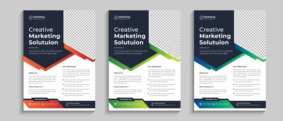 Creative Corporate Business Flyer, pamphlet, brochure cover design, layout Template design. Annual Report, Magazine, Poster, Business Presentation, Portfolio, Banner vector template.