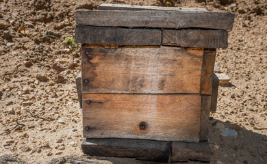 artificial stingless bee hive, wooden box