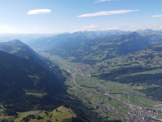 Fototapeta premium Chäsrugg mit Blick auf den Walensee