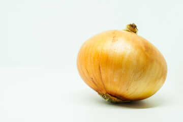 Fresh Raw Bulb Onions in whole isolated on a white background.