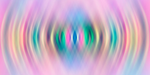 blurred background circles rainbow gradient wave mirrored