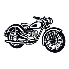 motorcycle icon isolated on white