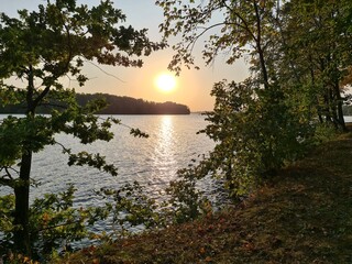Sunset over the river © Dainas