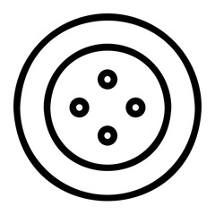 button clothes line icon
