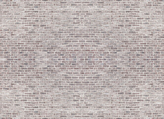 Large old shabby red brick wall texture. Grunge rough brickwork background