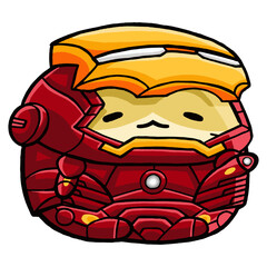 Cute Hamster with Super Hero Costume