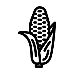 purple corn line icon vector. purple corn sign. isolated contour symbol black illustration