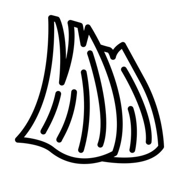 recommend clip art: corn husks line icon vector. corn husks sign. isolated contour symbol black illustration