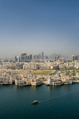 Obraz premium Aerial view on the Dubai skyline