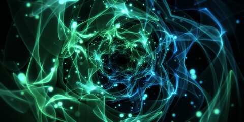 Abstract space tunnel. Infinite zoom. The background