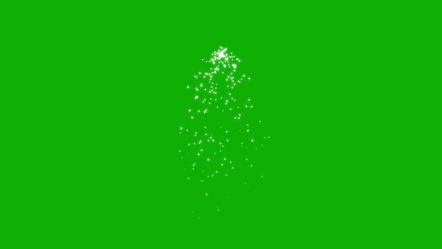 Welding sparks motion graphics with green screen background