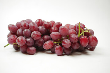 fresh grape fruits isolated on white 