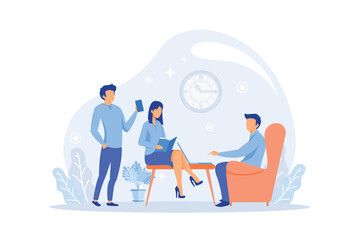 Friendly meeting, friendship support, cheerful conversation, sharing leisure time with pals, soul mate, going out together flat design modern illustration